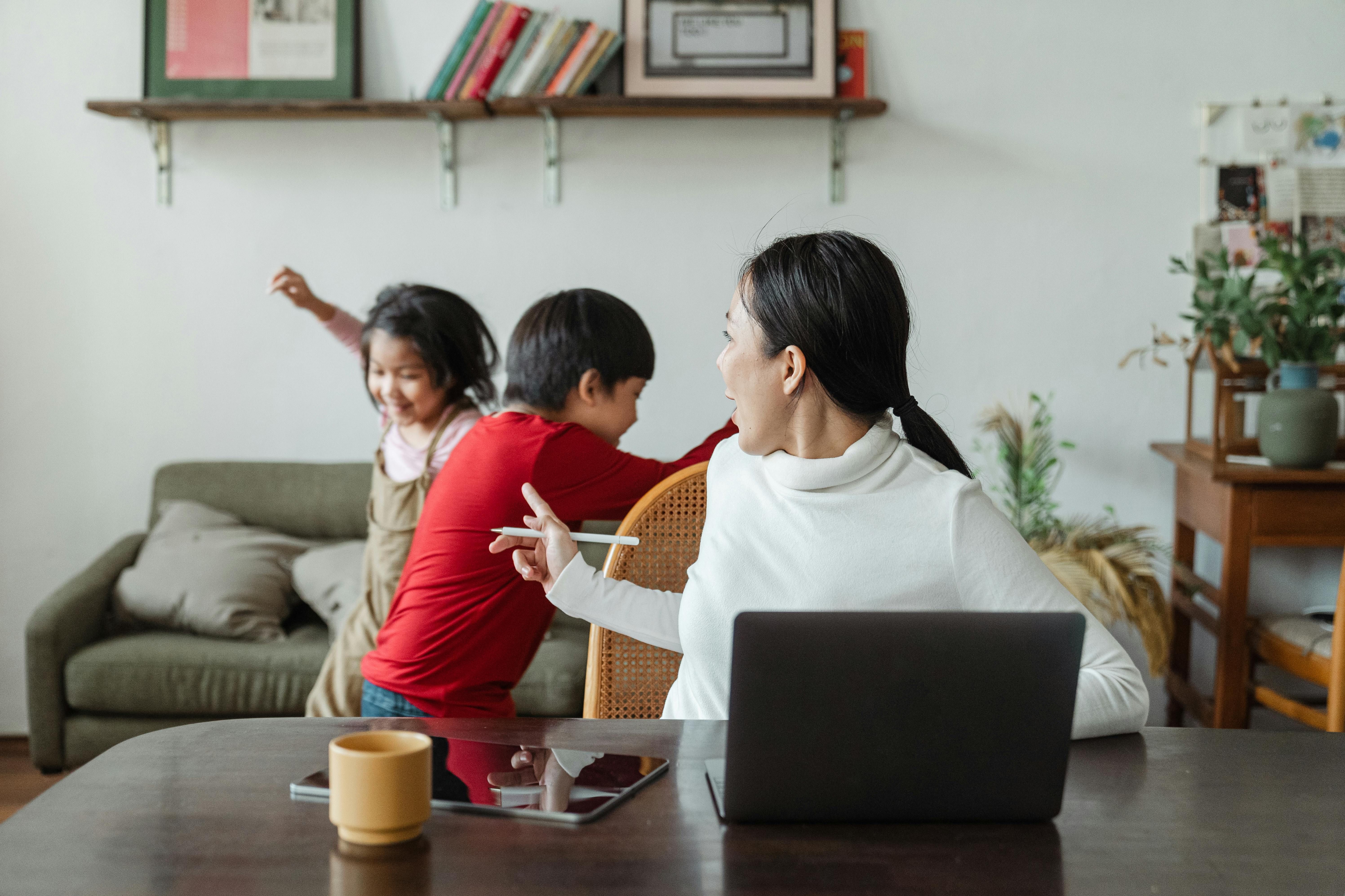 A family managing ADHD together, showing support and understanding in their daily lives.