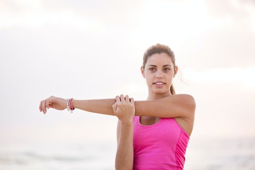 A Stretching Woman